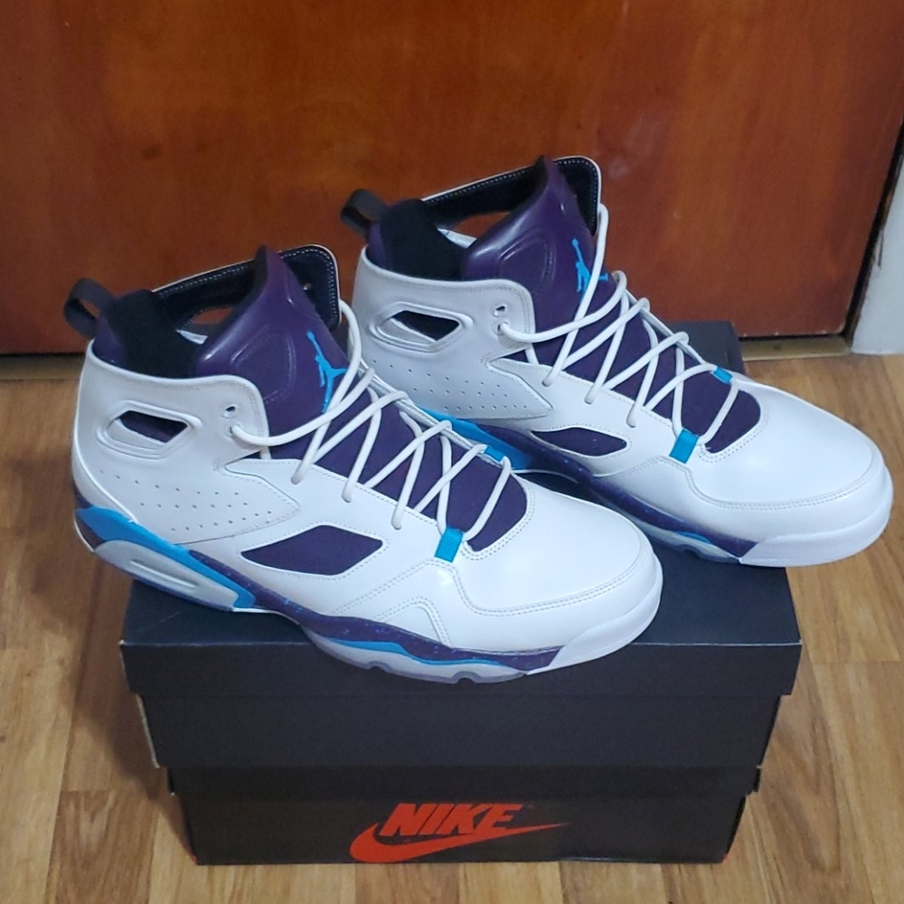 Jordan Flight Club 91 White/Purple/Blue size 13